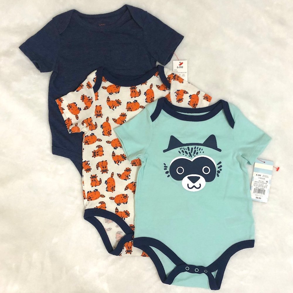 Cat & Jack Baby Unisex Onesie Bundle of 3 NWT